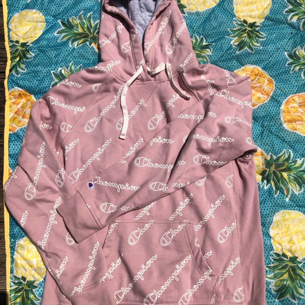 CHAMPION blush/ light pink hoodie